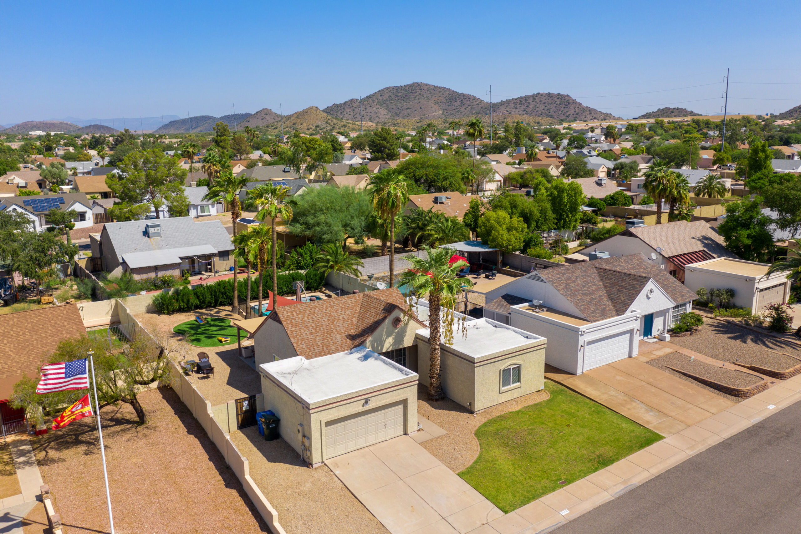 Drone Shot of the Front of the House